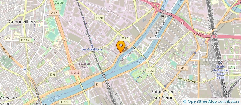 localisation de l'entreprise SARL ACTION BUSINESS SERVICES  GENNEVILLIERS
