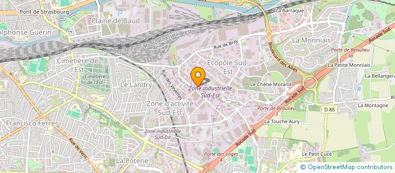 localisation de l'entreprise SARL ACTION PLATRE  CESSON-SEVIGNE