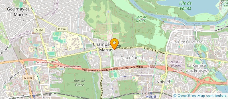 localisation de l'entreprise SARL ACTIUM à CHAMPS-SUR-MARNE