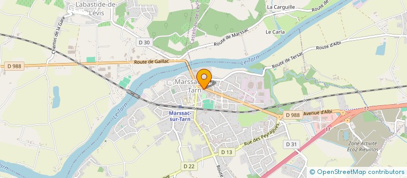 localisation de l'entreprise SARL ACTIVAUTO à MARSSAC-SUR-TARN