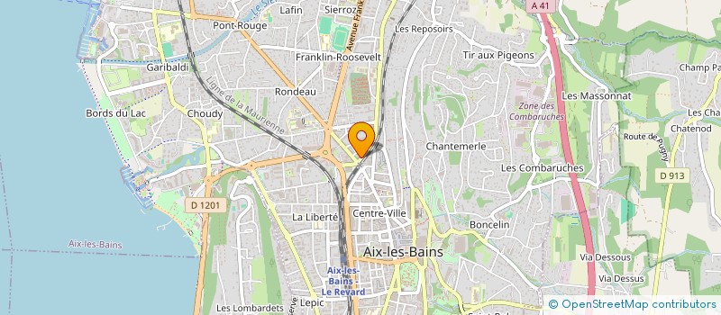 localisation de l'entreprise SARL ACTUEL à AIX-LES-BAINS