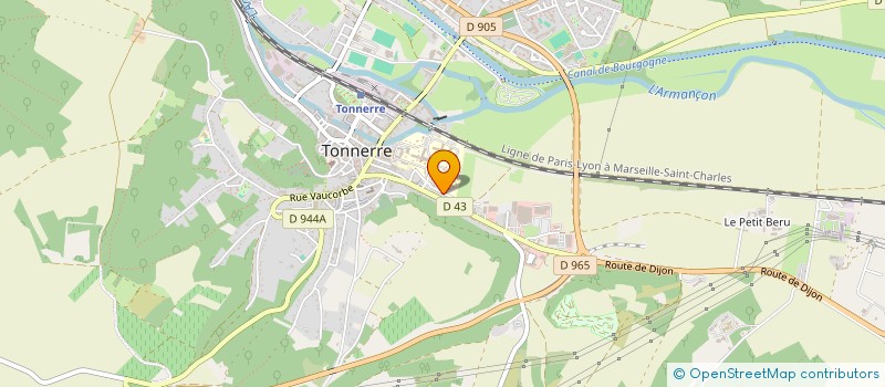 localisation de l'entreprise SARL AD-ELEC à TONNERRE