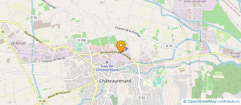 localisation de l'entreprise SARL AD HOCPNEU à CHATEAURENARD