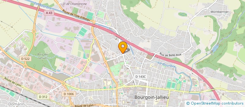 localisation de l'entreprise SARL AD-M à BOURGOIN-JALLIEU