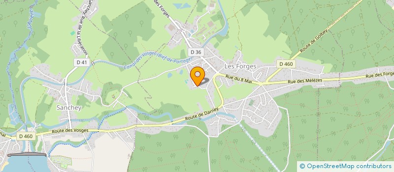 localisation de l'entreprise SARL AD PRO  LES FORGES