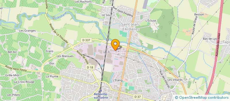 localisation de l'entreprise SARL AD2C à BELLEVILLE-EN-BEAUJOLAIS