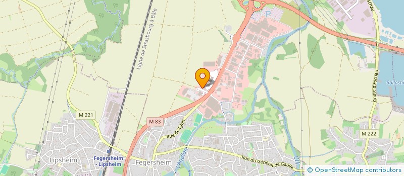 localisation de l'entreprise SARL ADAM TOITURES à FEGERSHEIM