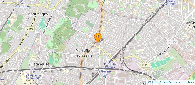 localisation de l'entreprise SARL ADDOUCHE  PIERREFITTE-SUR-SEINE