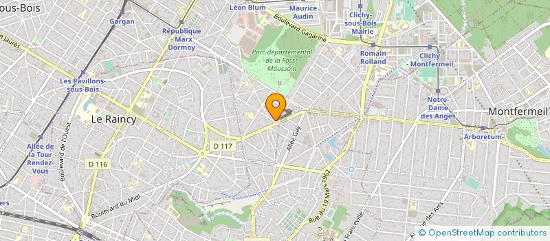 localisation de l'entreprise SARL ADELEC à CLICHY-SOUS-BOIS