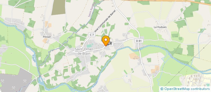 localisation de l'entreprise SARL ADELER  BLAIN