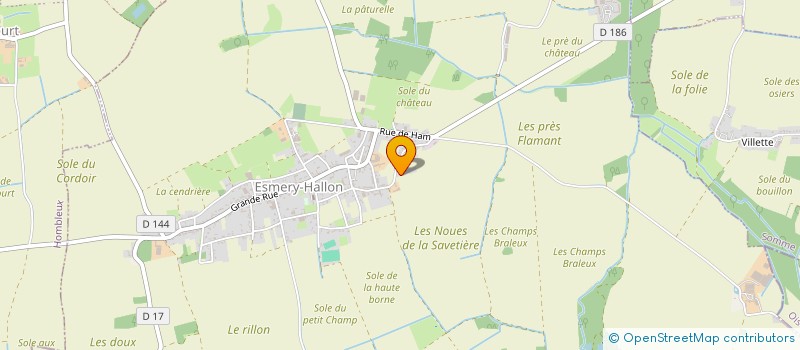 localisation de l'entreprise SARL ADEP à ESMERY-HALLON