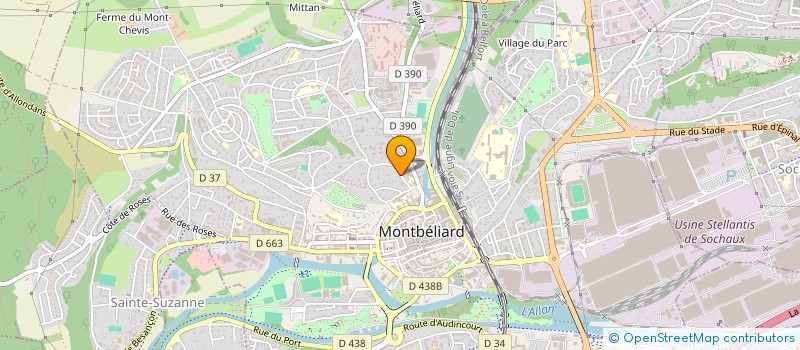 localisation de l'entreprise SARL ADER FRANCE à MONTBELIARD