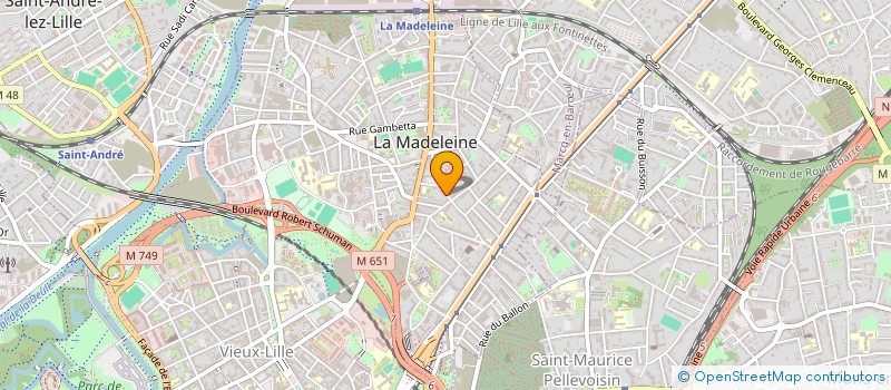 localisation de l'entreprise SARL ADEXA à LA MADELEINE