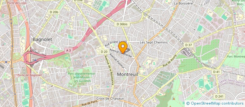 localisation de l'entreprise SARL ADF DHUYS à MONTREUIL