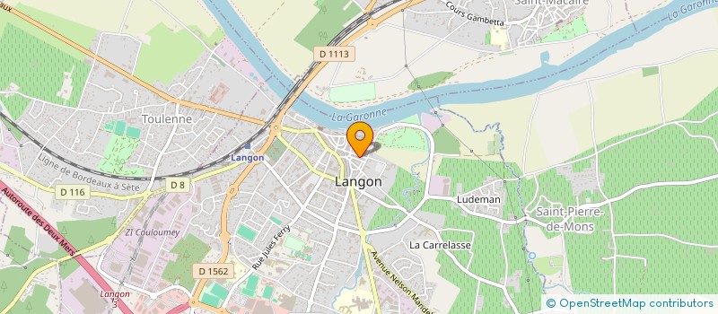 localisation de l'entreprise SARL ADH à LANGON