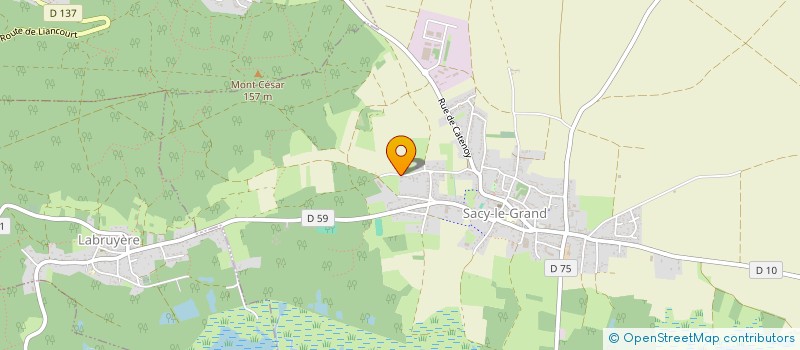 localisation de l'entreprise SARL ADHOM JARDIN  SACY-LE-GRAND