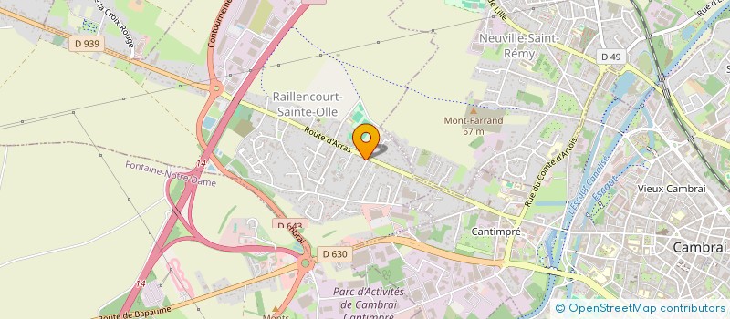 localisation de l'entreprise SARL ADIPRO  RAILLENCOURT-SAINTE-OLLE