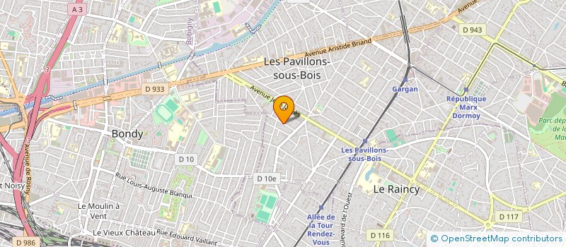 localisation de l'entreprise SARL ADJEDJ à LES PAVILLONS-SOUS-BOIS