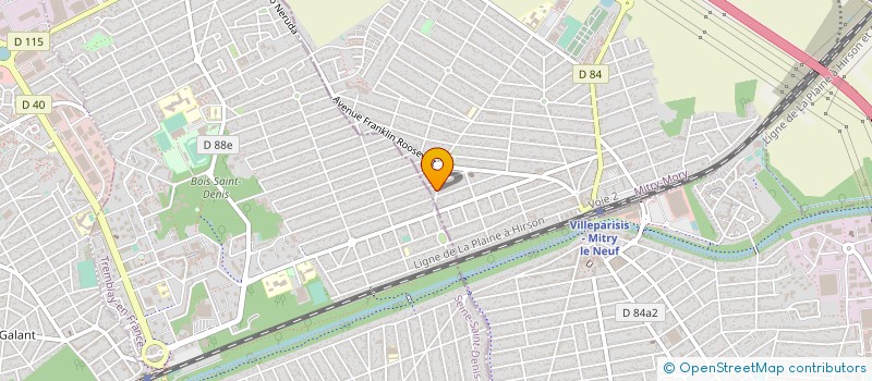 localisation de l'entreprise SARL ADM 77  MITRY-MORY