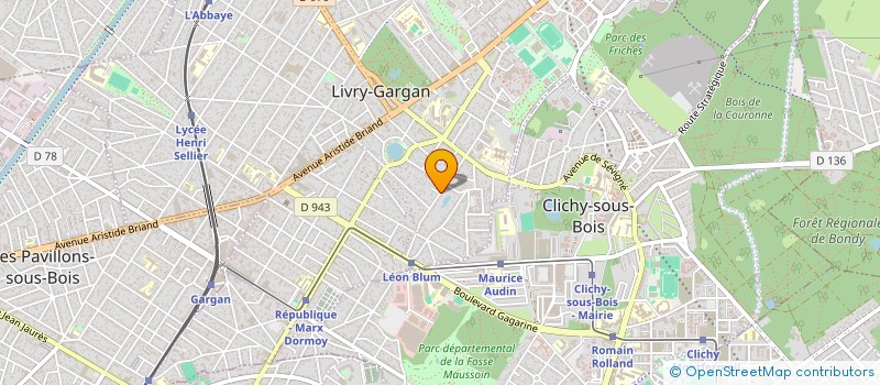 localisation de l'entreprise SARL ADP à LIVRY-GARGAN