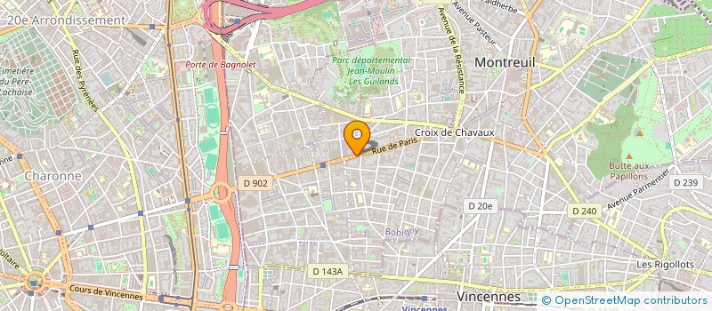localisation de l'entreprise SARL ADRIEN à MONTREUIL