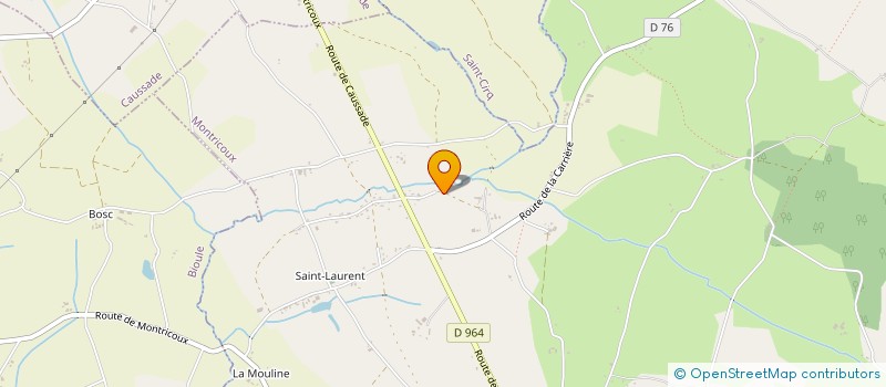 localisation de l'entreprise SARL ADRIEN DANIS  MONTRICOUX