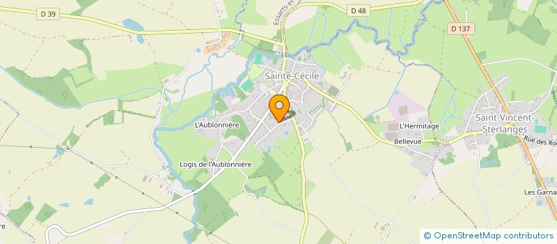 localisation de l'entreprise SARL ADS CREATIONS à SAINTE-CECILE