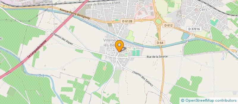 localisation de l'entreprise SARL ADVENCE à VILLENEUVE-LES-BEZIERS