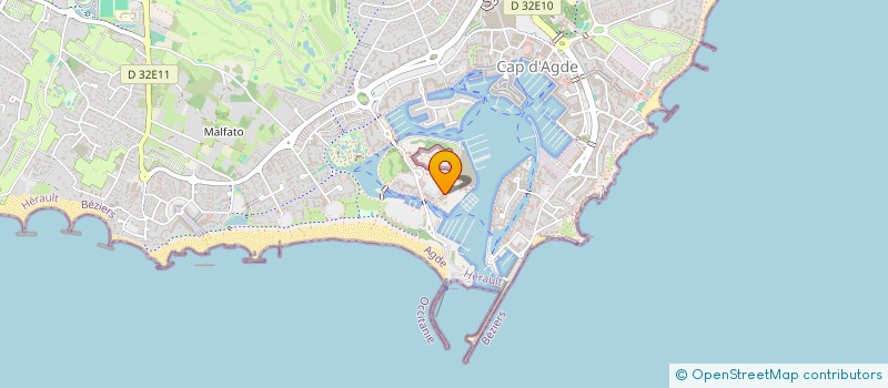 localisation de l'entreprise SARL ADVENTURE à AGDE