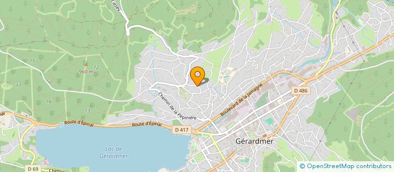 localisation de l'entreprise SARL ADVERTIS  GERARDMER