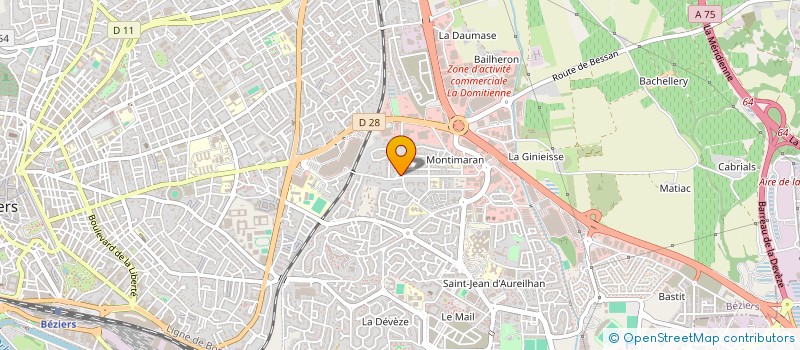 localisation de l'entreprise SARL AECC INTERNATIONAL à BEZIERS
