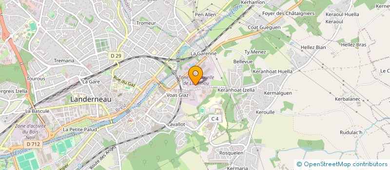 localisation de l'entreprise SARL AERO COMPOSITE à PLOUEDERN