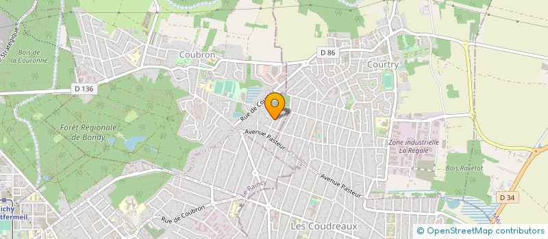 localisation de l'entreprise SARL AEROCOM  COUBRON