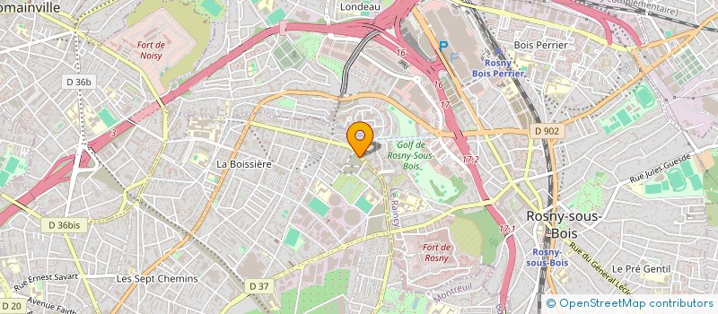 localisation de l'entreprise SARL AES TRANSPORT à MONTREUIL