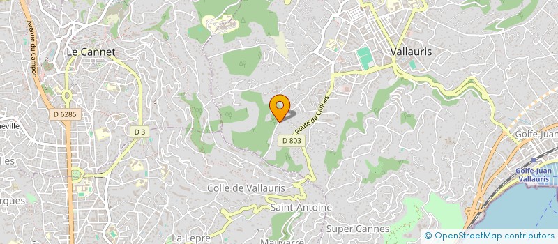 localisation de l'entreprise SARL AESTI à VALLAURIS