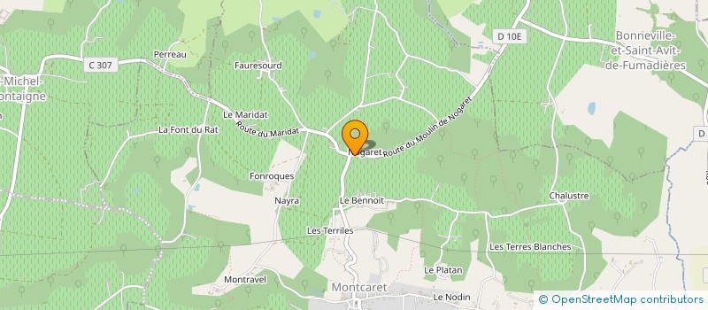 localisation de l'entreprise SARL AET SERVICES à MONTCARET