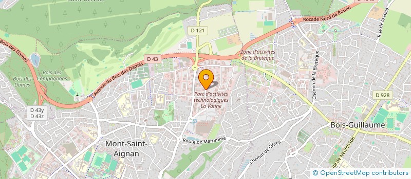 localisation de l'entreprise SARL AFGI à MONT-SAINT-AIGNAN