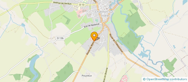 localisation de l'entreprise SARL AFLEX à CHATILLON-SUR-INDRE