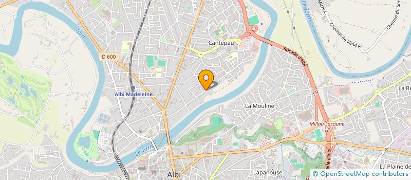 localisation de l'entreprise SARL AG à ALBI
