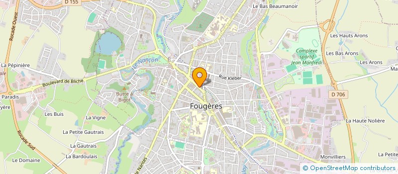localisation de l'entreprise SARL AG COUVERTURE à FOUGERES