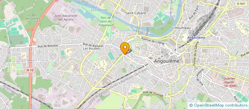 localisation de l'entreprise SARL AGATE à ANGOULEME