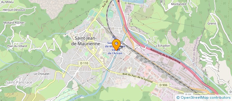 localisation de l'entreprise SARL AGB MACONNERIE à SAINT-JEAN-DE-MAURIENNE