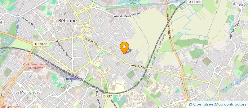 localisation de l'entreprise SARL AGCL  BETHUNE