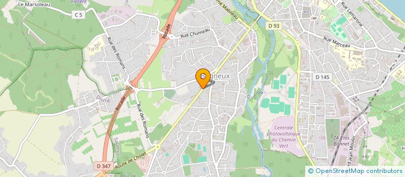 localisation de l'entreprise SARL AGENCE AUTOMOBILE DE BAGNEUX  SAUMUR