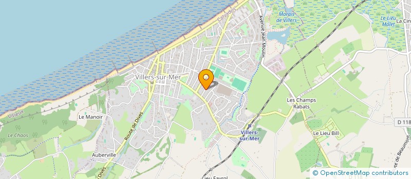 localisation de l'entreprise SARL AGENCE BAUDON  VILLERS-SUR-MER