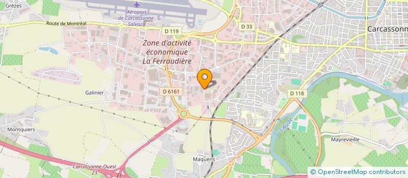 localisation de l'entreprise SARL AGENCE COREMA  CARCASSONNE