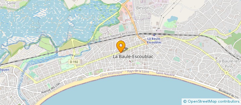 localisation de l'entreprise SARL AGENCE COTE ET MER IMMOBILIER à LA BAULE-ESCOUBLAC