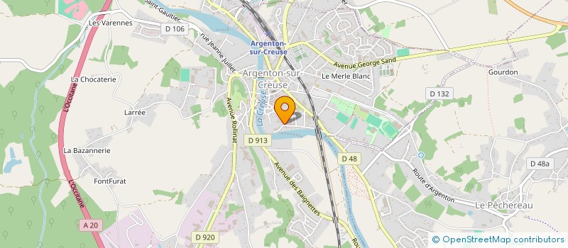 localisation de l'entreprise SARL AGENCE DE LA VALLEE DE LA CREUSE à ARGENTON-SUR-CREUSE