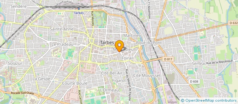 localisation de l'entreprise SARL AGENCE DES HALLES à TARBES