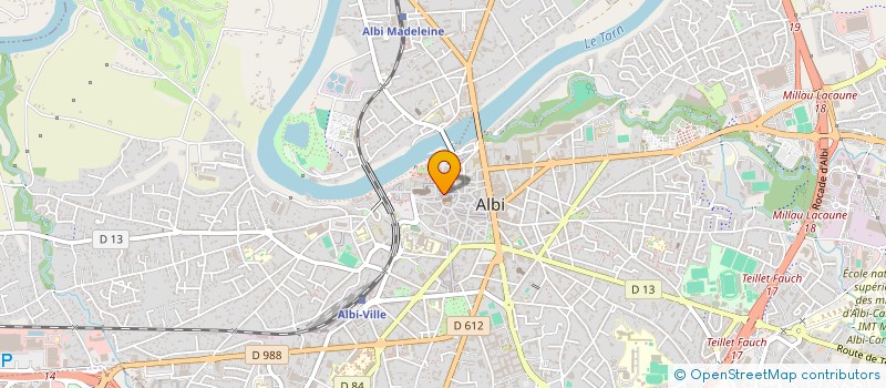 localisation de l'entreprise SARL AGENCE IMMOBILIERE DU PARVIS A.I.P. à ALBI